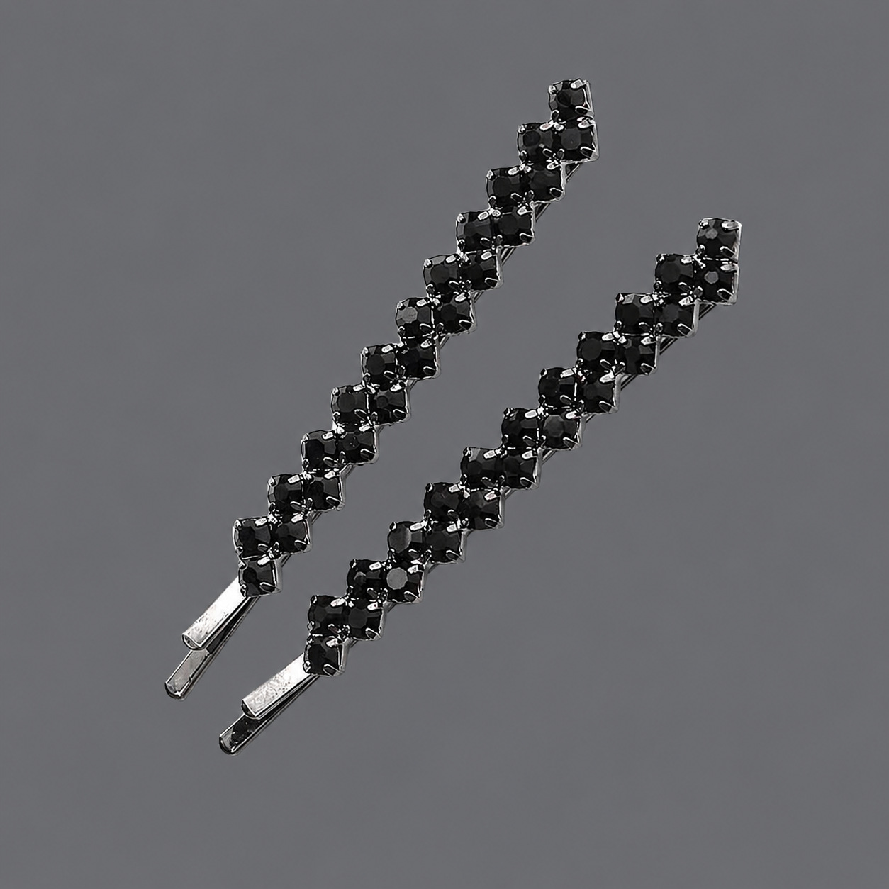 Horquilla de zirconio de lujo ligero europeo y americano con incrustaciones de diamantes, pinza de pelo de alta gama para mujer, suministro mayorista transfronterizo directo de fábrica.