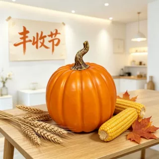 万圣节仿真南瓜装饰道具泡沫果蔬模型丰收橱窗造型摆件跨境