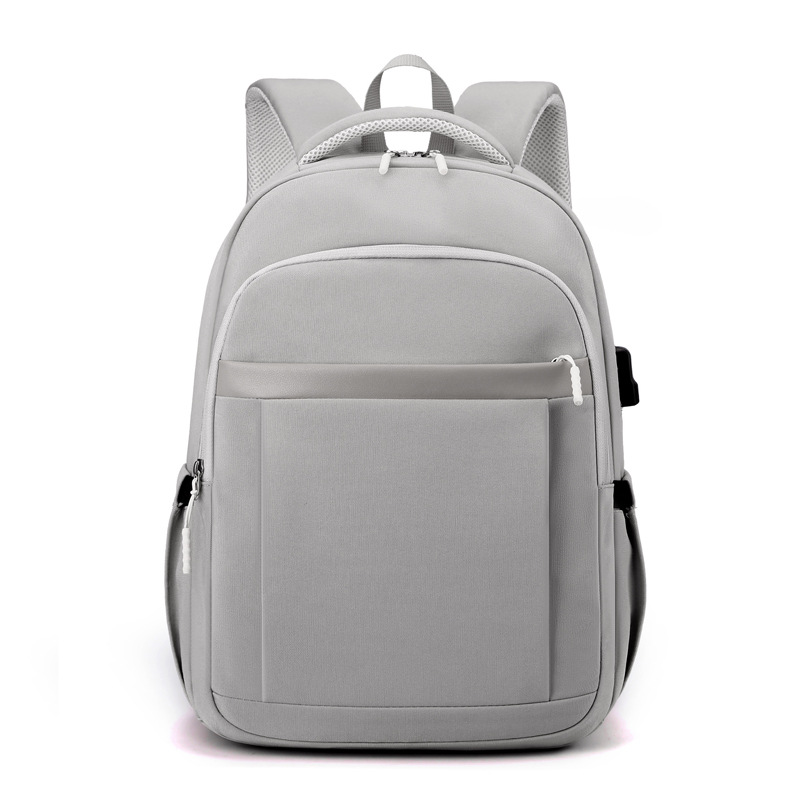 2023 verano nuevo estilo USB recargable mochila de nailon de gran capacidad para computadora de viaje de reducción de carga salvaje mochila escolar