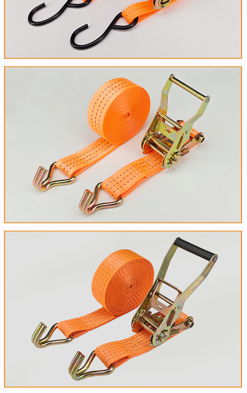 Customized truck tie-down straps, multi-functional tightening devices, car ropes, aircraft straps, and car brake straps