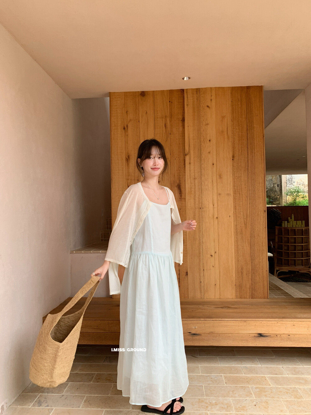 Áo khoác cardigan nữ dáng rộng tay dài chất liệu linen phối ren họa tiết hoa — xanh đậm, Xanh nước biển, trắng ngà, Dưa lưới chi tiết 18
