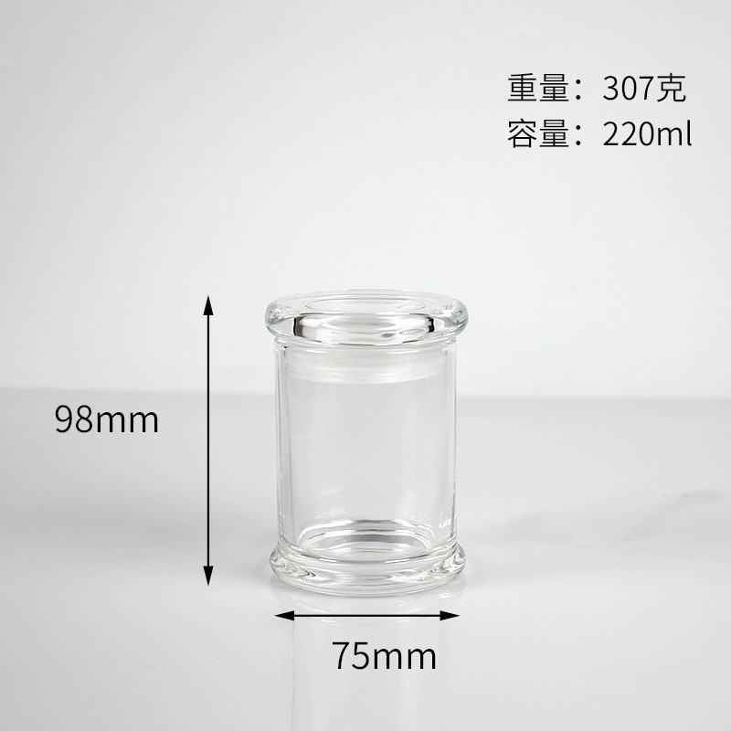 金钟罩玻璃香薰罩蜡烛台带盖无火水晶石扩香玻璃罩装饰摆件玻璃杯|undefined
