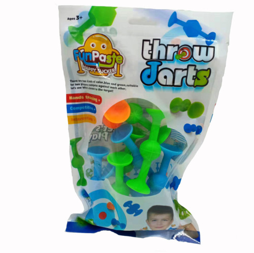 Cross-border hot-selling suction cup darts toys in color boxes and bags suction sticky sticky sticky children's educational toys