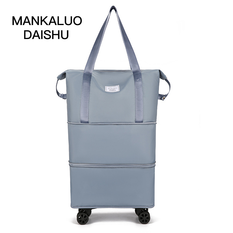 Bolsa de viaje de ropa de gran capacidad conveniente conjunto de equipaje de la carretilla bolsa de viaje de corta distancia bolsa de tela Oxford pendiente Bolsa De mujer