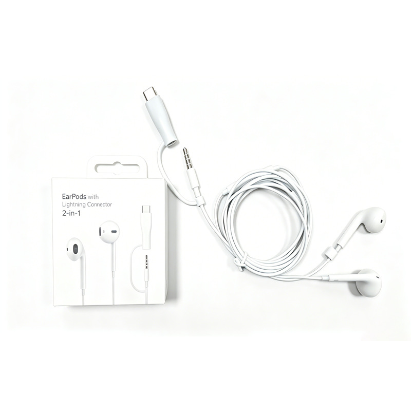 auriculares cableados de alta calidad de sonido medio en el oído tipo k-canción interfaz typec con cable 3.5mm agujero redondo computadora Android Apple