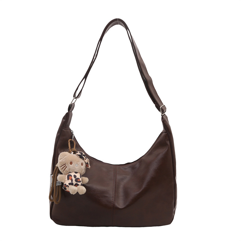 Moda de viaje de moda de gran capacidad bolsas de color sólido para mujeres 20 simple retro nuevo hombro bolsas coreanas transfronterizas