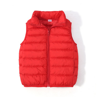 Children's Lightweight Vest Spring and Autumn Outer Wearing Boys' and Girls' Autumn and Winter Warm Vest Baby 2024 New Fashionable Vest for Kids