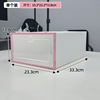 Footwear, removable transparent storage system, foldable storage box