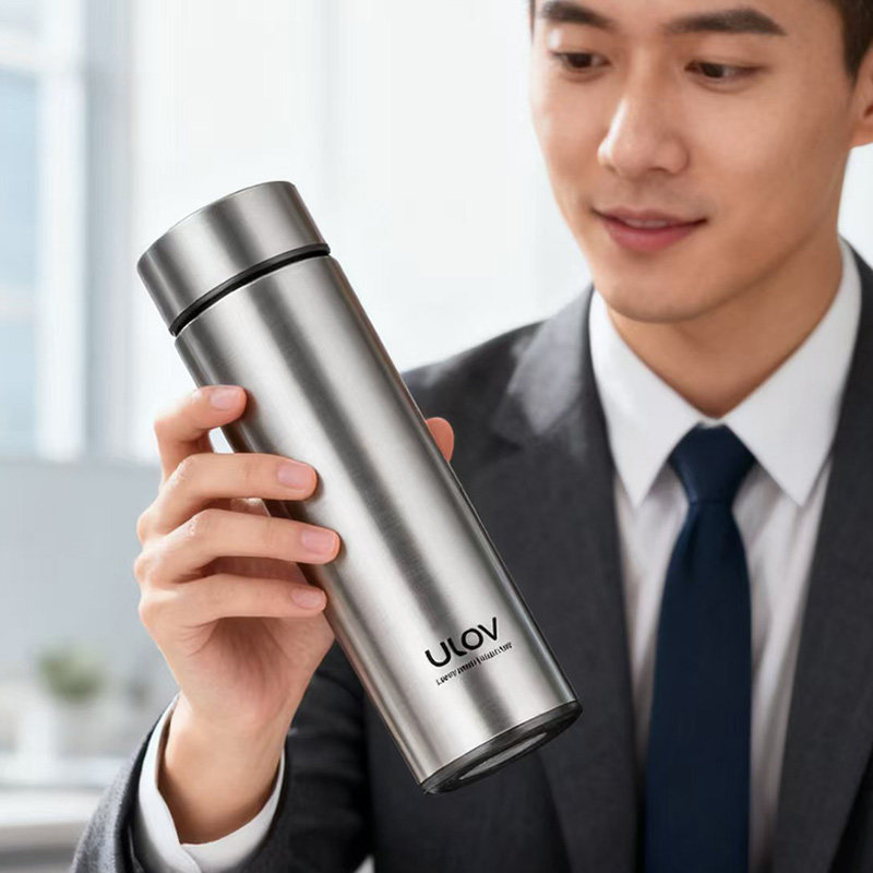 Termo Fuguang Youle de acero inoxidable 316, taza de té de gran capacidad, taza de agua de alta estética para negocios, personalización al por mayor.