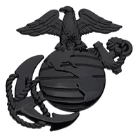 Модификация автомобиля Marine Corps 3D трехмерный металлический логотип автомобиля Eagle индивидуальные автомобильные наклейки боковой Логотип задний хвост автомобиля декоративные наклейки