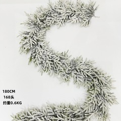クリスマス装飾藤条PE落雪1.8メートル藤条クリスマス植毛藤条ホテルデパートのドア掛け装飾