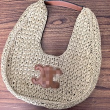 25年新款凯家小红书同款手工精工编织包沙滩包慵懒风手提包