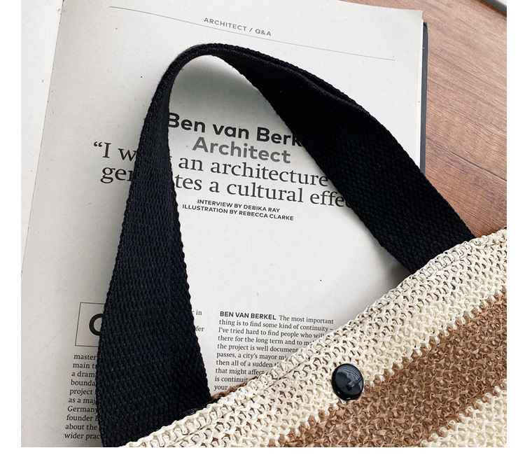 Straw-woven single-shoulder bag for women, new summer casual bag for middle-aged and elderly moms, simple lunch box handbag, export version undefined