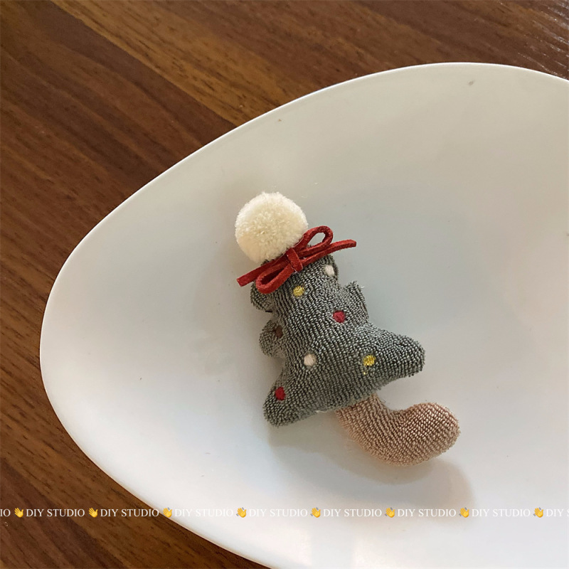 圣诞韩式毛绒圣诞树红绿色靴子装饰品辅料配件批发diy饰品包配饰|undefined