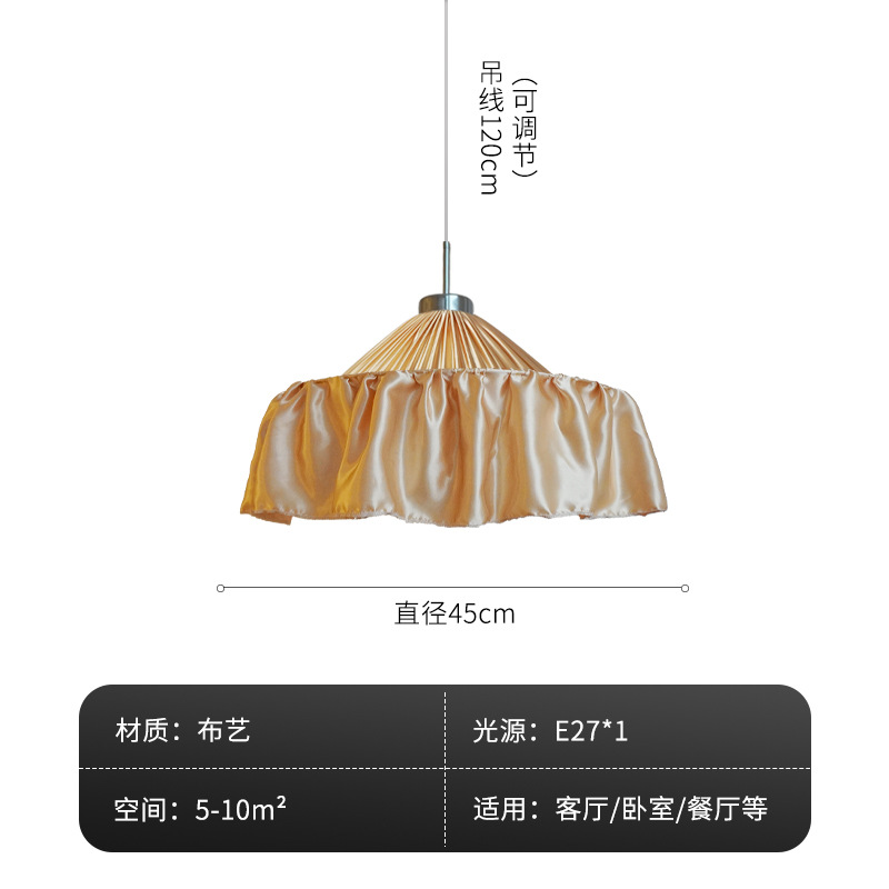 Nuevo estilo francés crema de viento restaurante lámpara candelabro sala de estar dormitorio estudio tienda de ropa decoración vivienda atmósfera lámparas de tela