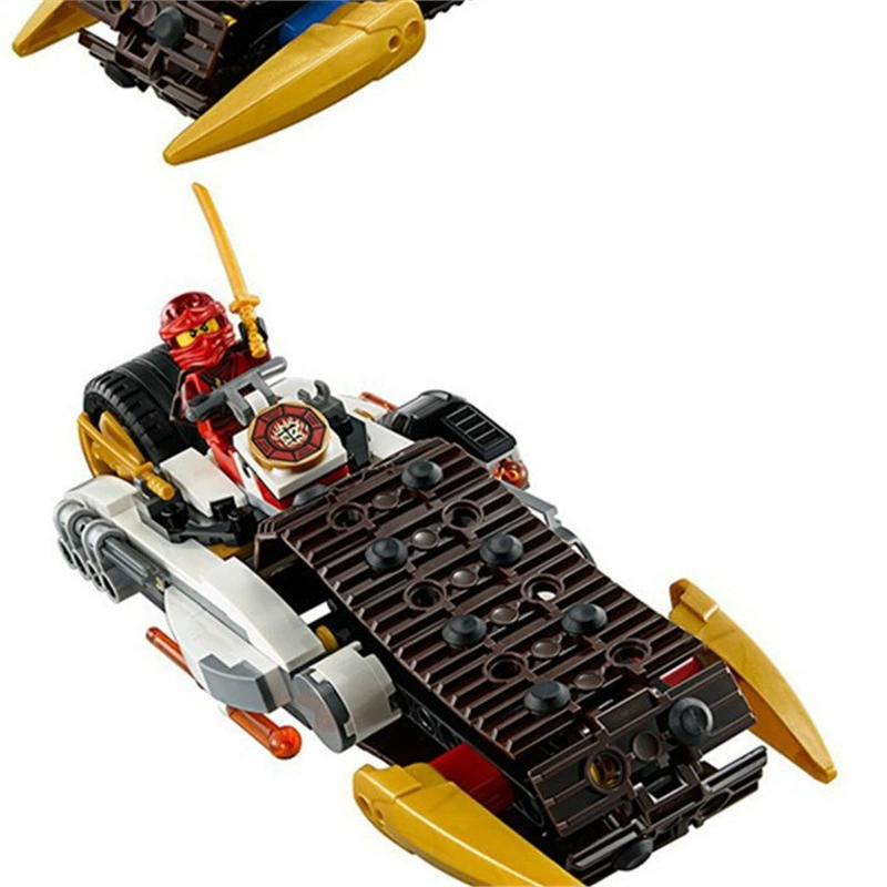 Совместимо с конструктором Lego Ninjago, четырехведенная трансформированная карета 70595, игрушки, кросс‑бордер Ninjago