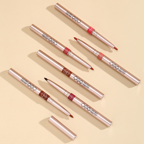 MKINGPRETTY lip liner, carved waterproof lip pencil, accurately outlines the lip shape, long-lasting color, blush, lipstick for women