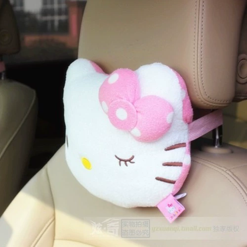 Yanyou Japanese Cartoon Car Neck Pillow – Cute Universal Seat Cushion for Four Seasons with Neck Protection, 24x18 cm