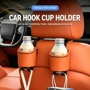 New Multifunctional Car Beverage Holder Hook Cup Holder Seat Back Storage Box Universal Air Vent Cup Holder