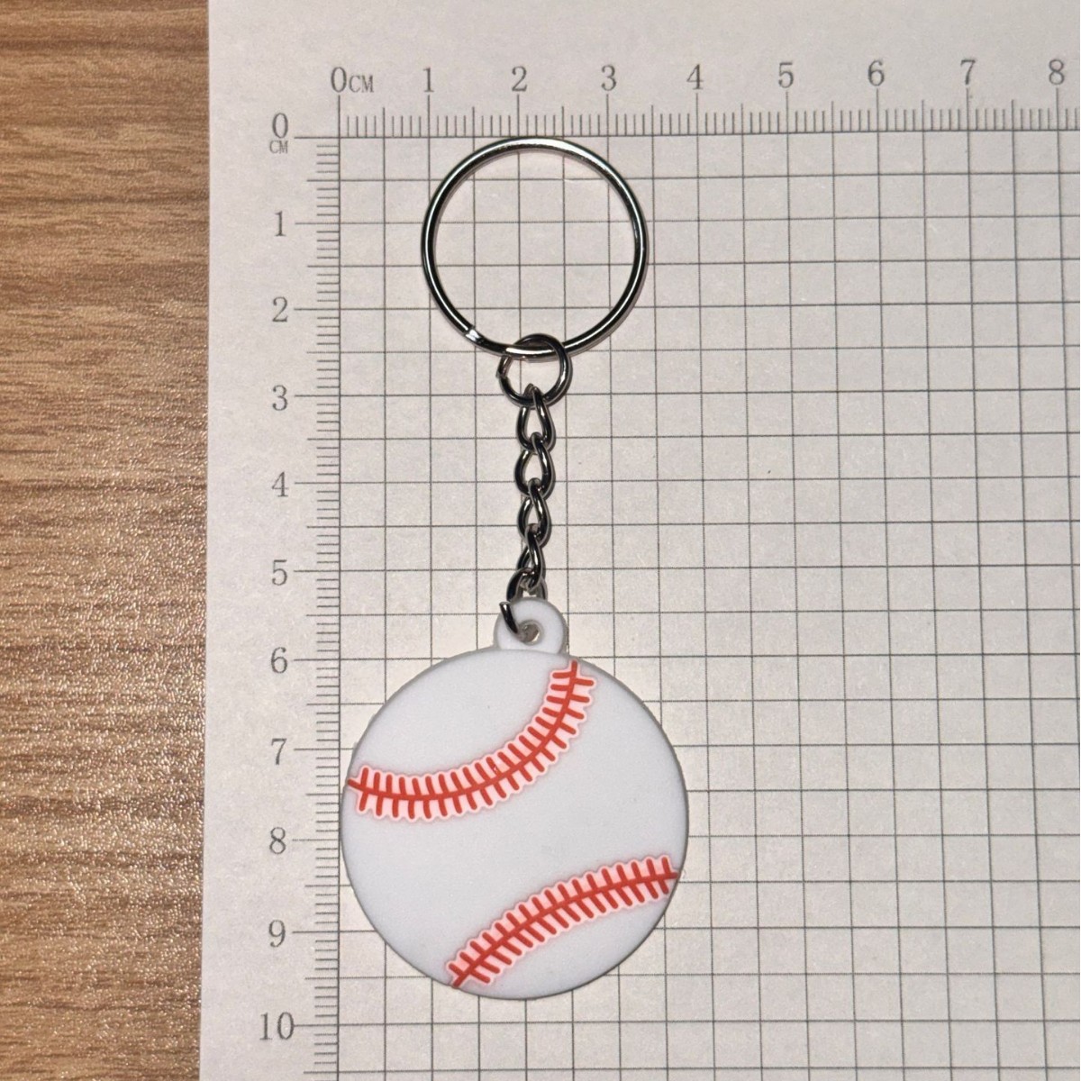 PVC blando transfronterizo 2D rugby béisbol baloncesto fútbol llavero deportista perímetro llavero