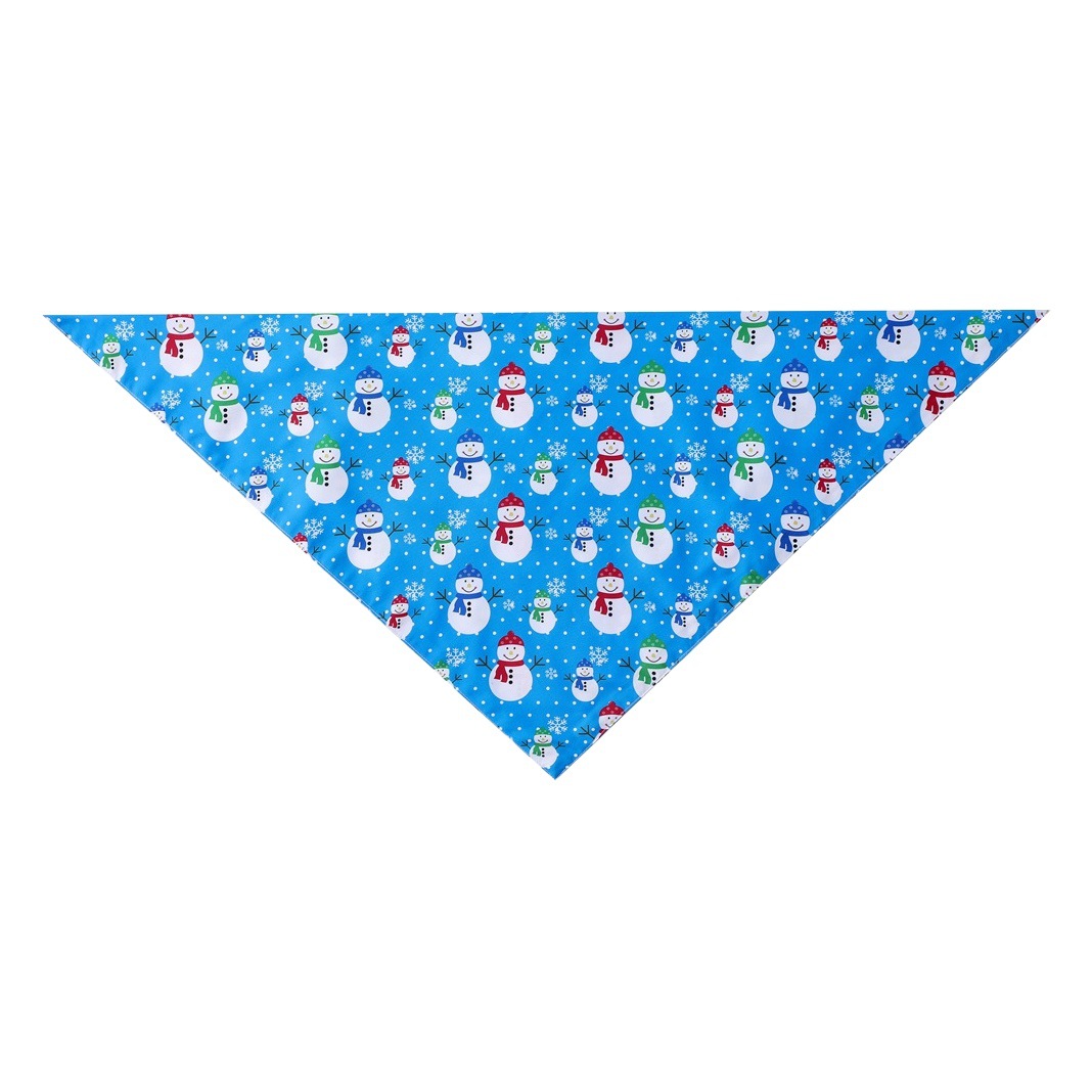 Nueva toalla transfronteriza de Navidad mascota bufanda perro triángulo toalla Feliz Navidad mascota perro saliva toalla