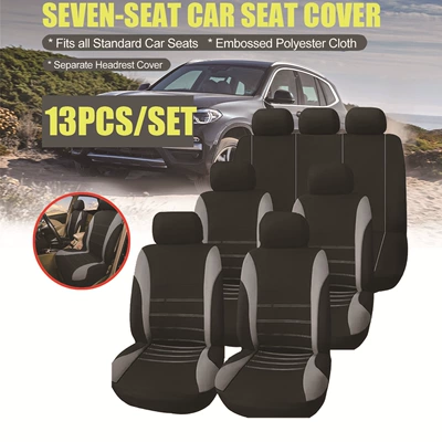 New Hot-Selling Car Seat Covers for Seven-Seater Vehicles, Full Surround Seat Covers, All-Season Universal Car Seat Cushions Wholesale