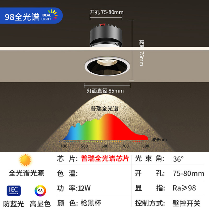 [full spectrum puri chip spotlight] 12W-black cup