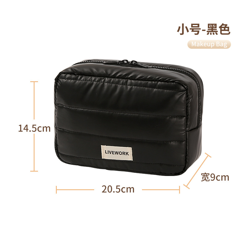 Nueva bolsa de almacenamiento portátil impermeable bolsa de maquillaje de mano bolsa de viaje bolsa de plumaje bolsa de maquillaje de alta capacidad