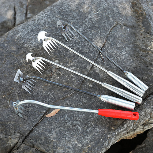 Hoe weeding artifact, uprooting and weeding tools, gardening hoeing rake, manganese steel farm tool, small hoe, loosening soil and digging wild vegetables