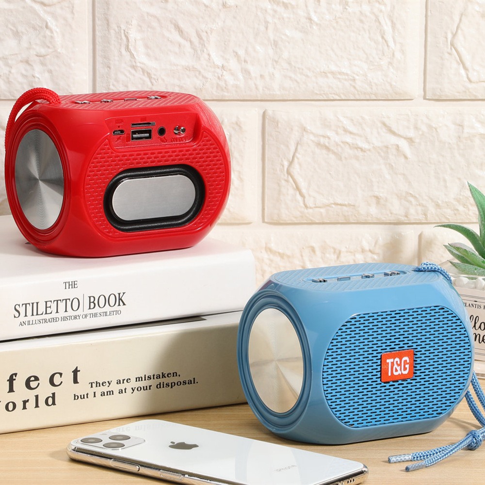 TG196 al aire libre a prueba de agua doble membrana subwoofer de alta calidad de sonido tarjeta portátil USB altavoz Bluetooth