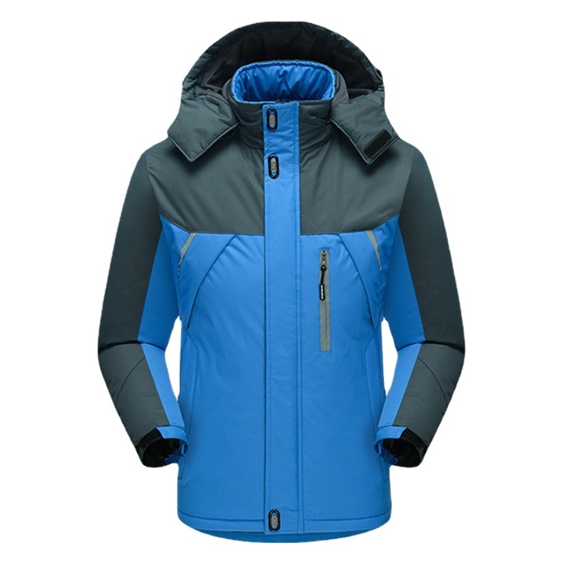 Spot venta al por mayor de ropa de algodón con capucha a prueba de frío, chaqueta cortavientos para exteriores, ropa de trabajo cálida, personalizable con impresión de logotipo