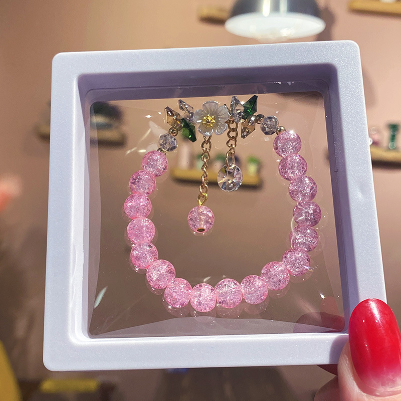 23g Weight Alloy, Glass Pendant Material Bracelets Classification Alloy, Glass Chain Material 1 Piece Quantity Daily, Date Occasion Alloy, Glass Material Bow Knot Pattern Women's Gender Elegant, Lady Style Elegant Lady Bow Knot Alloy Glass Beaded Bracelets Wholesale 4