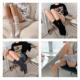 Japanese Style New Vertical Stripesd Women's Socks Breathable Pile Socks Simple ins Trendy Socks Women's Spring & Fall Popular Mid-calf Socks