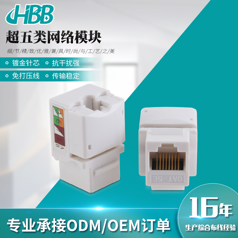 供应面板飞鸟网络信息模块Cat5e RJ45 CAT5ECAT6 keystone插座