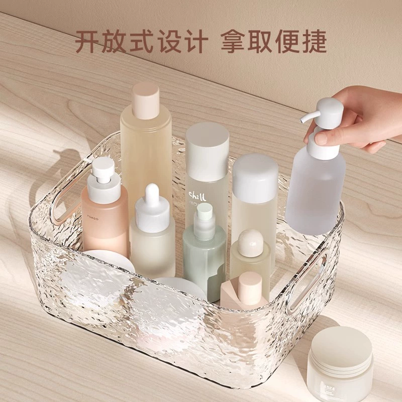 Cosmetics storage box, high-end desktop storage, toilet bathroom dressing box storage rack