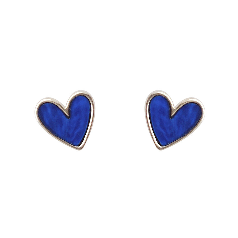 South Korea Blue Love Earrings Retro New Temperament Earrings display picture 6