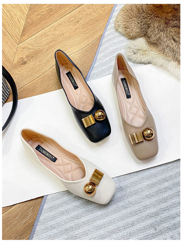 Giày Mary Jane nữ mũi vuông quai ngang gót thô 3-5 cm — Màu mơ, Màu đen chi tiết 30