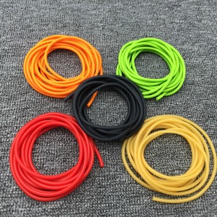 Elastic bow rubber band 2050 latex tube rubber tube tension rope tension device elastic bow rope red green element