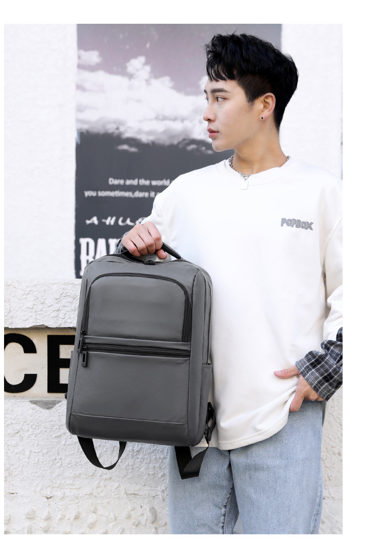 New men's backpack, multi-functional business waterproof computer bag, simple outdoor travel, large-capacity backpack undefined