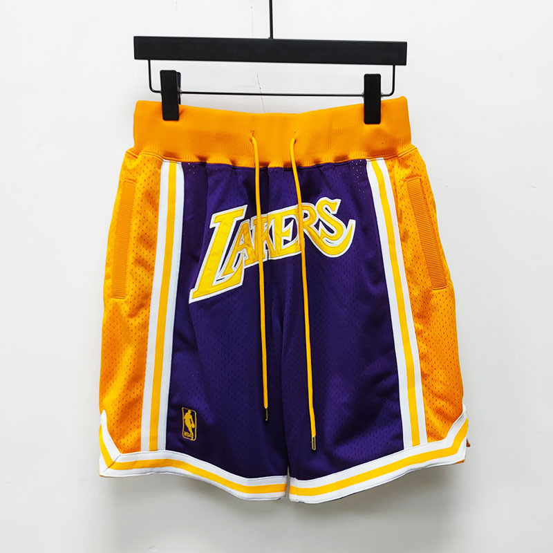 Clearance of Discontinued Sizes High Version Jd High Street Casual Shorts Embroidered Mesh Black Bottom Shorts
