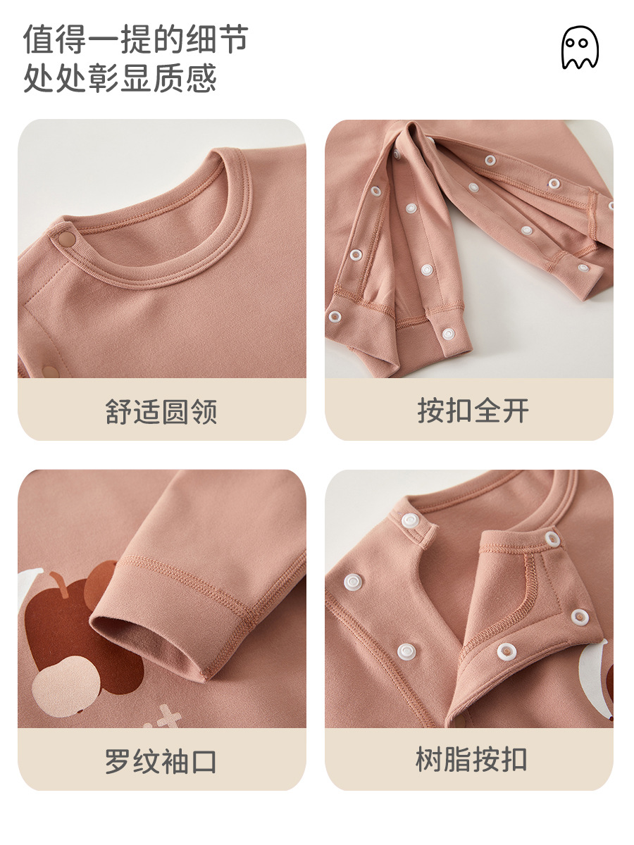 Baby camiseta de algodón sin hueso primavera y otoño bebé manga larga para salir ropa de escalada recién nacido ropa de bebé Anyang
