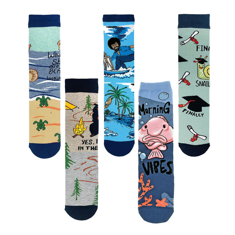 65g Weight Socks Classification Socks Lingerie Type Cotton (more than 50%) Fabric Type A Pair Quantity Casual, Daily Occasion Animal, Color Block Pattern All Seasons Season Unisex Gender Cute Style A Pair Cute Unisex Animal Color Block Cotton (more Than 50%) Crew Socks 无
