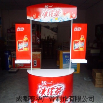成都供应展示器材促销台重庆半圆促销台贵州铁促销台厂家批发