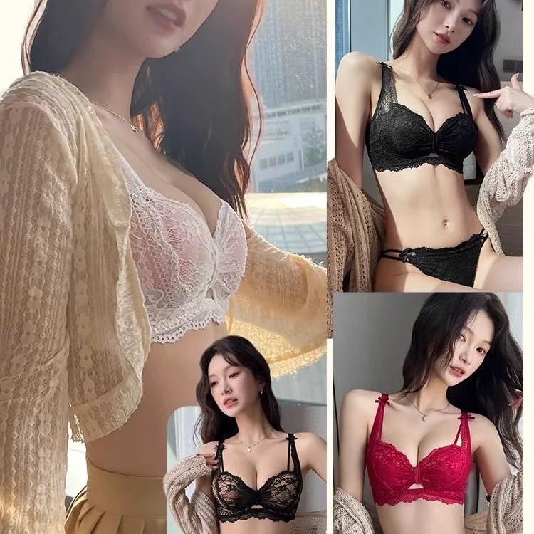 Ventas directas de fábrica comercio electrónico transfronterizo Sudeste de Asia Vietnam Tailandia damas burbujas encaje pecho pequeño recogido sujetador Tovin