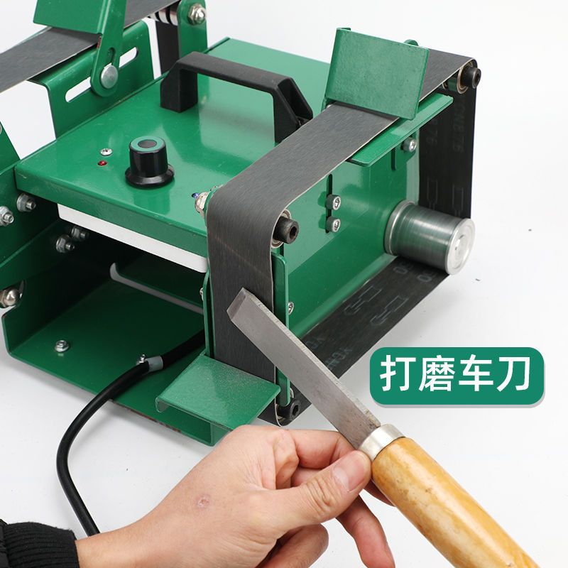 双头电动砂带机抛光机1850瓦磨刀机神器磨刀器工业级台式打磨机