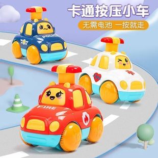 Children's Push Car Boy's Inertia Pull-Back Car 1-3 Years Old Baby Toy Fall-Resistant Fire Truck