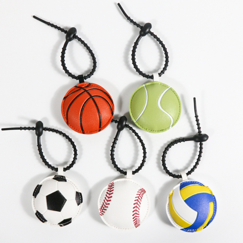 Customizable Logo Leather Pendant Basketball Football Rugby Baseball Volleyball Cotton-Filled Keychain Bag Pendant Pendant Customizable Logo Leather Pendant Basketball Football Rugby Baseball Volleyball Cotton-Filled Keychain Bag Pendant Pendant