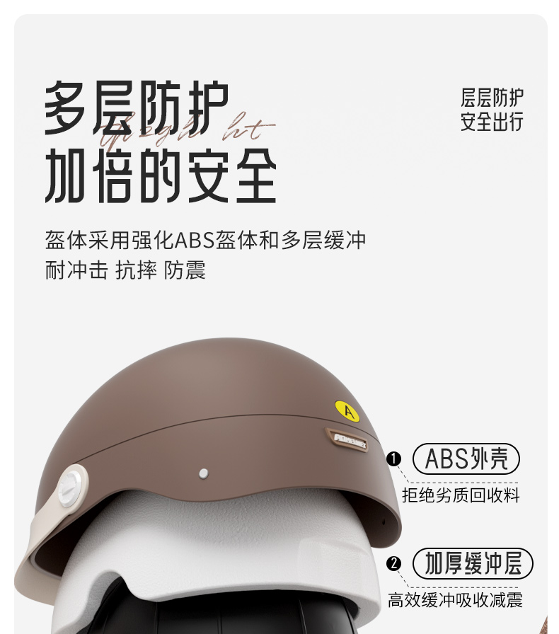 2025 New Electric Motorcycle Helmet 3C Certified Half Helmet