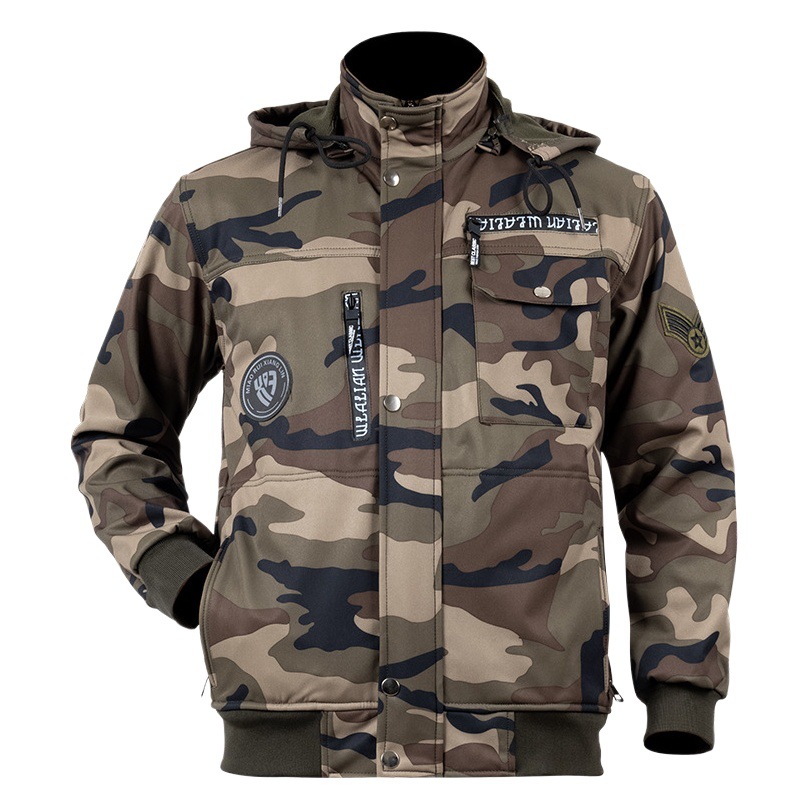 Ropa de trabajo engrosada con terciopelo para otoño e invierno, ropa de camuflaje resistente a la suciedad, al frío y al calor, ropa de seguro laboral resistente al desgaste, ropa de trabajo impermeable para hombres