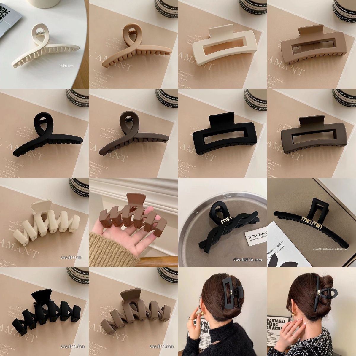 2026 New Shark Clip Hair Accessory Headwear Back Hairpin Hair Clip Women's Claw Clip Jewelry Cross-border Exclusive Supply